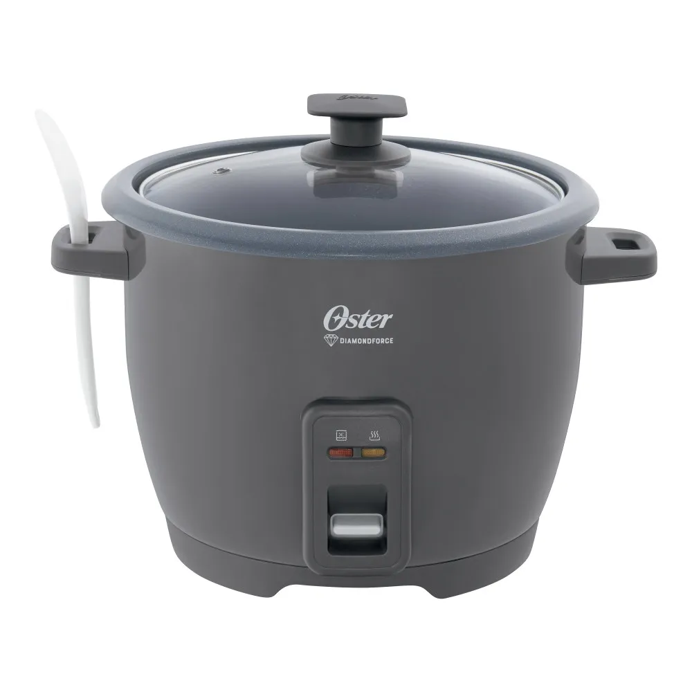 Oster Arrocera, de 10 Tazas de Capacidad, con Función para Mantener Caliente, Recubrimiento Antiadherente Oster DiamondForce, CKSTRCB10DFSKE